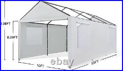 Car Canopy Sidewall with Window 10x20 Carport Heavy Duty Shelter Garage Shed