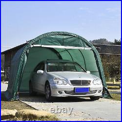 Car Garage Steel Frame Carport 10'x15'x8'FT Storage Shed Tent Shelter Canopy