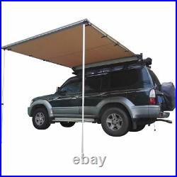 Car Side Awning Rooftop Pull Out Tent Waterproof Heavy Duty Shelter Black 6'x6