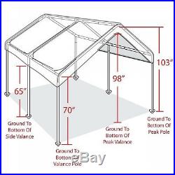 Caravan Canopy Carport Tent 10x20' Portable Garage Car Port Shelter Heavy Duty
