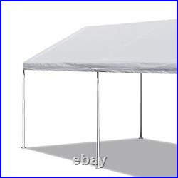 Caravan Canopy Domain 10 x 20 Foot Straight Leg Instant Canopy Tent Set, White