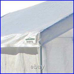 Caravan Canopy Domain Car Port Tent Sidewalls with Straps, White (Sidewalls Only)