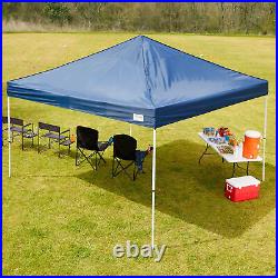 Caravan Canopy M Series Pro 2 10 x 10 Foot Shade Tent with Roller Bag, Navy Blue