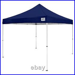 Caravan Canopy M Series Pro 2 10 x 10 Foot Shade Tent with Roller Bag, Navy Blue