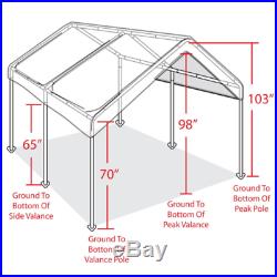 Caravan Canopy Sports 10' X 20' Domain Carport Garage, White FREE SHIPPING