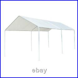 Caravan Canopy Tent Heavy Duty 10 x 20ft Steel Carport Car Shelter White