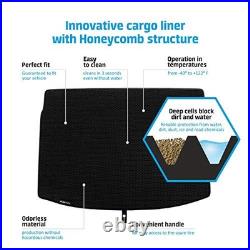 Cargo Liner for Wrangler 2019-2026 Custom Fit Black/Black For Wrangler 19-26