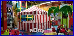 Carnival 8x8 Pop up Canopy Kit Red and White Striped Food & Game Vendor Booth