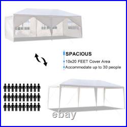 Carpa 10x20 Pies Para Fiestas De Exterior Patio Playa Con 6 Paredes Impermeable