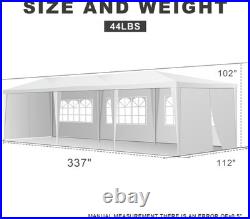Carpa 10x30 Pies Toldo Para Fiestas Exteriores y Patio Tienda De Boda Heavy Duty