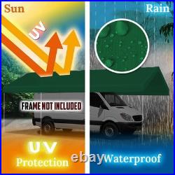 Carpa de Reemplazo 10'x20' para Cocheras y Fiestas, Lona Mejorada con Bungees