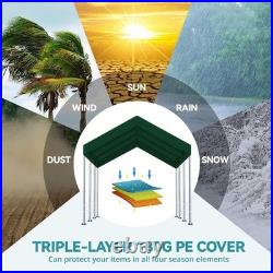 Carpa de Reemplazo 10'x20' para Cocheras y Fiestas, Lona Mejorada con Bungees