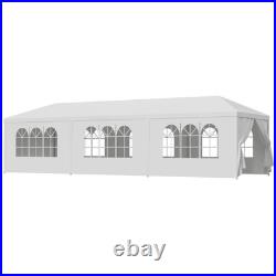 Carpas 10X30 Para Fiestas De Exterior Patio Con 8 Paredes Heavy Duty Lona El Sol