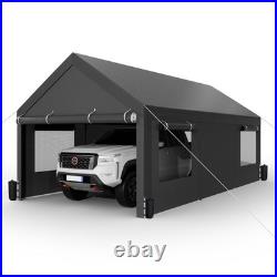 Carport 10' x 20' Heavy Duty Portable Garage, Car Port Canopy with Side-Openi