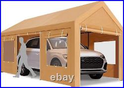Carport 10'x20' Heavy Duty Canopy Outdoor Metal Tent Garage Car Port Shelter