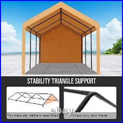 Carport 10'x20' Heavy Duty Canopy Outdoor Metal Tent Garage Car Port Shelter