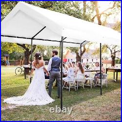 Carport 10x20ft Heavy Duty Car Canopy Garage Party Tent with Sidewalls #white