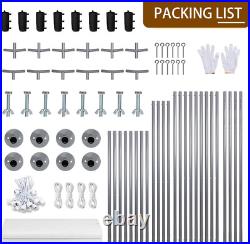 Carport, 12X20 Ft Heavy Duty Carport Canopy with Roll-Up Windows, Portable Garag