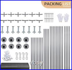 Carport, 12x20 FT Heavy Duty Carport with Roll-Up Window and Sandbags