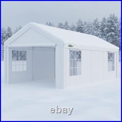 Carport 12x20ft Heavy Duty Canopy Tent Portable Garage with Removable Sidewalls
