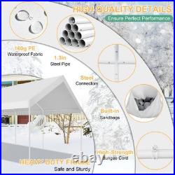 Carport 12x20ft Heavy Duty Canopy Tent Portable Garage with Removable Sidewalls