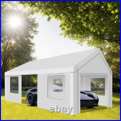 Carport 12x20ft Heavy Duty Canopy Tent Portable Garage with Removable Sidewalls