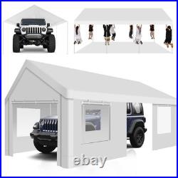 Carport 12x20ft Heavy Duty Canopy Tent Portable Garage with Removable Sidewalls