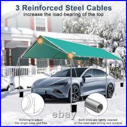 Carport Canopy 10'x20' Heavy Duty Carport, Waterproof & UV Protected Garage