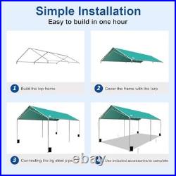 Carport Canopy 10'x20' Heavy Duty Carport, Waterproof & UV Protected Garage