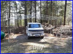 Carport Canopy EMT Pipe Fittings Kit 1-3/8 Low Peak Connectors, 10 Legs