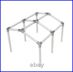 Carport Canopy EMT Pipe Fittings Kit 1-3/8 Low Peak Connectors, 6 Legs