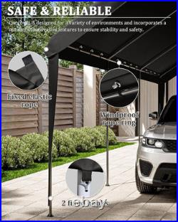 Carport Canopy Replacement Cover 12X20 Heavy Duty Outdoor Portable Car Canopy Ox