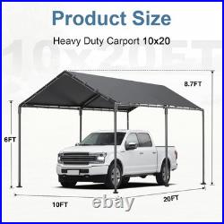 Carport, Heavy Duty Galavanized Carport Canopy, Party Car Tent Garage Shelter