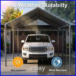 Carport, Heavy Duty Galavanized Carport Canopy, Party Car Tent Garage Shelter