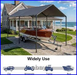 Carport, Heavy Duty Galavanized Carport Canopy, Party Car Tent Garage Shelter