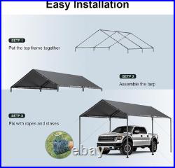Carport, Heavy Duty Galavanized Carport Canopy, Party Car Tent Garage Shelter