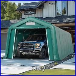Carport Outdoor Storage Shelter Shed Heavy Duty Garage with Double Door 11'x28