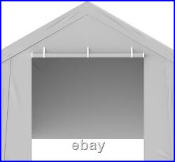 Carport Replacement Canopy Cover Top + Side Wall 10 x 20 ft, Garage Tent Shel