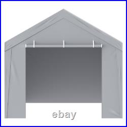 Carport Replacement Canopy Cover Top + Side Wall 10 x 20 ft Garage Tent Shelter