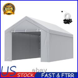 Carport Replacement Canopy Cover Top + Side Wall 10 x 20 ft Tent Shelter Tarp