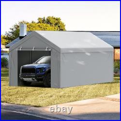 Carport Replacement Canopy Cover Top + Side Wall 10 x 20 ft Tent Shelter Tarp