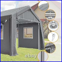 Carport Replacement Canopy Heavy Duty Car Shelter Tent Cover 10 x 20 ft Gray