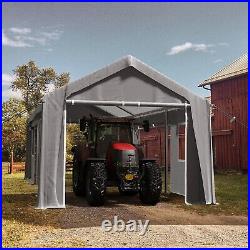 Carport Replacement Canopy Heavy Duty Car Shelter Tent Cover 10 x 20 ft Gray