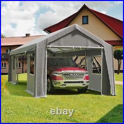 Carport Replacement Canopy Heavy Duty Car Shelter Tent Cover 10 x 20 ft Gray