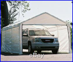 Carport Shelter Canopy 12 X 20 White Canopy Enclosure ShelterLogic Caravan NEW