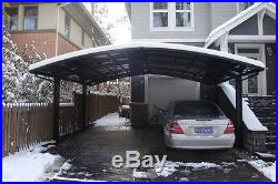 Carport, canopy, car shelter, garage with aluminum alloy frame and PC sheet