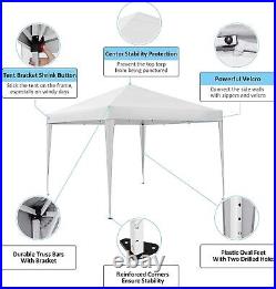 Cobizi 10'x10' Heavy Duty EZ Pop Up Party Tent Patio Gazebo Canopy With Sandbags