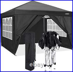Cobizi Canopy 10x10, Heavy Duty EZ Pop Up Party Tent Patio Gazebo With 4 Sandbags