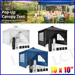 Cobizi Instant Pop up Folding Canopy Tent 10'x10' Awning Tent + 4 Weight Bags