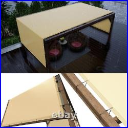 ColourTree Beige Waterproof Pergola Sun Shade Cover Universal Replacement Canopy
